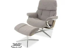 Relaxstoelen|Draaifauteuils-Stressless Relaxfauteuil Ruby Cross |