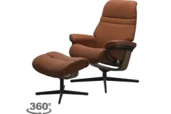 Relaxstoelen|Draaifauteuils-Stressless Relaxfauteuil Sunrise Cross |