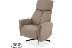 Relaxstoelen|Draaifauteuils- Relaxfauteuil Taupe CM-55.038 Helsinki