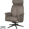 New Relaxfauteuil Taupe Micro Suede CH-73.017 Verdal Draaifauteuils