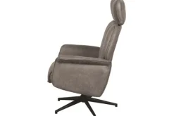 New Relaxfauteuil Taupe Micro Suede CH-73.017 Verdal Draaifauteuils