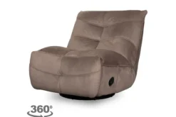 Relaxstoelen|Draaifauteuils-Label51 Relaxfauteuil Taupe MW-72.015 Take It Easy