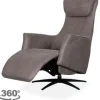 Discount Relaxfauteuil Taupe SX-84.022 Lund Relaxstoelen|Draaifauteuils
