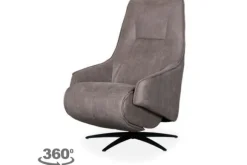 Discount Relaxfauteuil Taupe SX-84.006 Odense Relaxstoelen