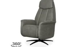 Relaxstoelen|Draaifauteuils-Label51 Relaxfauteuil Taupe SX-84.007 Oslo