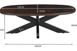 Best Salontafel Brown Jesper Salontafels