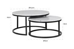 Salontafels-Richmond Interiors Salontafelset 210545 Lexington