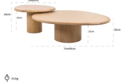 Salontafelset 212356 Oakley Salontafels