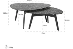 Sale Salontafelset 211888 Riley Salontafels