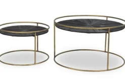 Salontafels-PTMD Salontafelset Black wood 706936 Caly