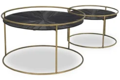 Salontafels-PTMD Salontafelset Black wood 706936 Caly