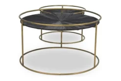 Salontafels-PTMD Salontafelset Black wood 706936 Caly