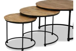 Salontafels-Old Wood Salontafelset Esprezzo