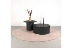 Outlet Salontafelset Zwart Oliva Salontafels