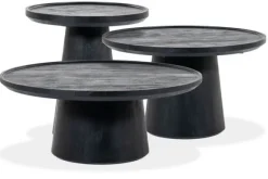 Salontafels-Eleonora Meubelen Salontafelset Zwart Ron