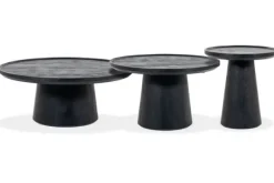 Salontafels-Eleonora Meubelen Salontafelset Zwart Ron