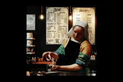 Discount Schilderij Het Koffiemeisje CP-003 Canvas Art Schilderijen