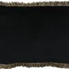 Sierkussens-Claudi Sierkussen Black + Fringe Bronze Astrid |