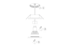 Spots|Plafondlamp-Steinhauer Spot 2488ZW Pélite