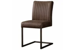 Eetkamerstoelen-Tower Living Stoel Dark Brown Ferro
