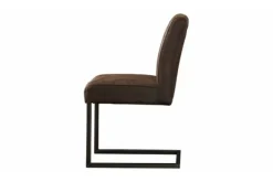 Eetkamerstoelen-Tower Living Stoel Dark Brown Ferro