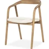 Eetkamerstoelen-Eleonora Meubelen Stoel Lichtbruin 96476 Rayven