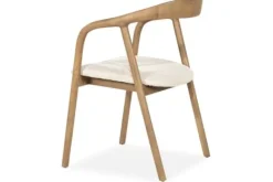 Eetkamerstoelen-Eleonora Meubelen Stoel Lichtbruin 96476 Rayven