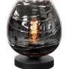 Tafellampen-Highlight Tafellamp Zwart Rookglas Fantasy