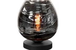 Tafellampen-Highlight Tafellamp Zwart Rookglas Fantasy