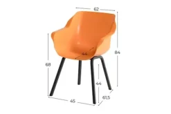 Tuinartikelen-Hartman tuinmeubelen Tuinstoel 11.680.834 Sophie Element