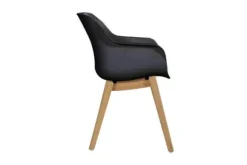 Tuinartikelen-Hartman tuinmeubelen Tuinstoel Carbon Black 11.688.408 Sophie Teak