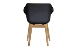Tuinartikelen-Hartman tuinmeubelen Tuinstoel Carbon Black 11.688.408 Sophie Teak