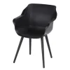 Outlet Tuinstoel Carbon Black 11.681.008 Sophie Studio Tuinartikelen