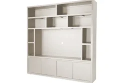 Opbergkasten|Vakkenkasten-Castiq Tv-boekenkast greige Velori