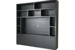 Vakkenkasten|Boekenkasten-Castiq Tv-boekenkast zwart Velori