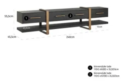 Best Tv-dressoir 211173 Cambon Tv-Meubels