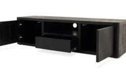 Tv-Meubels-Tower Living Tv-meubel Zwart Tenna