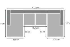 Best U bank stof Sino 102 Amarillo Loungebanken