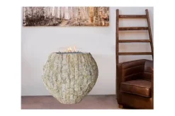 Sfeerhaarden-Xaralyn Vaas beige incl. bio ethanol haard Shigo