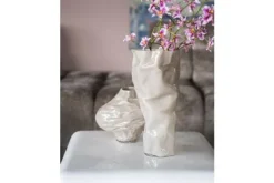 Online Vaas Taupe small 240087 Rias Decoratie