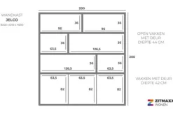 Opbergkasten|Vakkenkasten-Lamulux Vakkenkast Jelco - Milanello