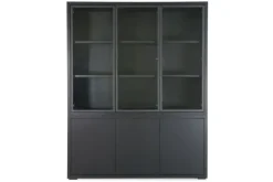 Clearance Vitrinekast Zwart Velori Opbergkasten|Buffetkasten