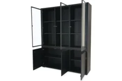 Clearance Vitrinekast Zwart Velori Opbergkasten|Buffetkasten