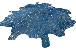 Sale Vloerkleed 410 Blauw Goud Glam Vloerkleden