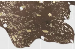 Vloerkleden-Divendo Vloerkleed 110 Bruin Goud Glam