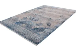 Vloerkleden-Divendo Vloerkleed 500 Creme Blauw Antigua