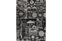 Online Vloerkleed 150 Grijs Zwart River Vloerkleden