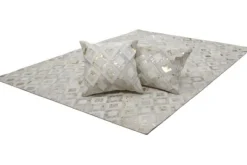 Vloerkleden-Divendo Vloerkleed 110 Ivoor Goud Spark