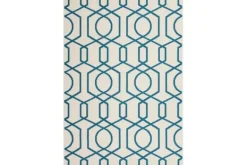 Vloerkleden-Divendo Vloerkleed 400 Ivoor Turquoise Now!