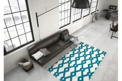 Discount Vloerkleed 100 Ivoor Turquoise Now! Vloerkleden